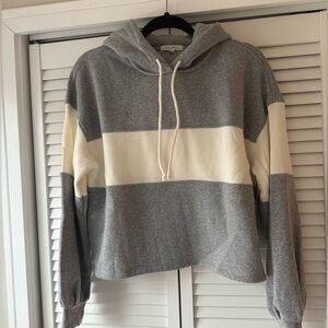 Z Supply Crop Colorblock Hoodie